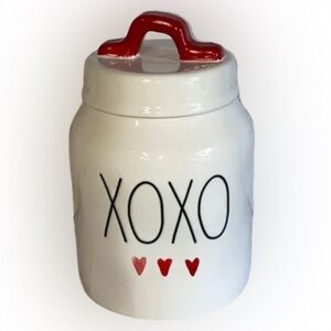 Rae Dunn XOXO Watercolor Canister